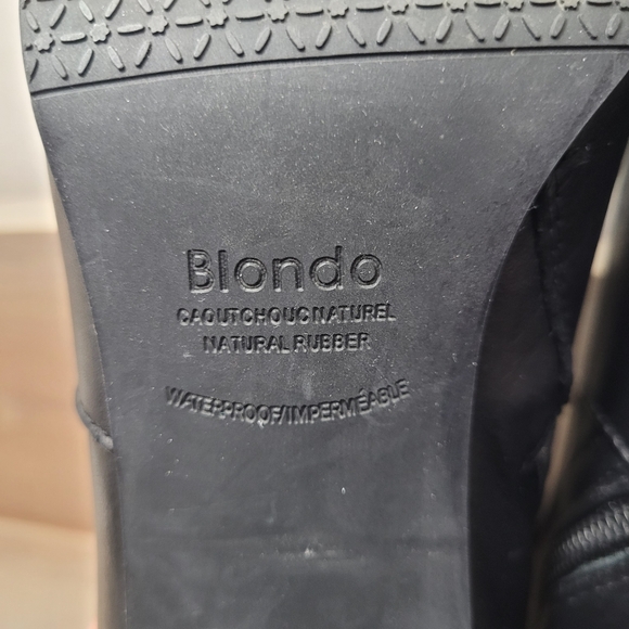 Blondo Women's Floris Waterproof Black Genuine Leather Ankle Boot Size 8.5M - Picture 12 of 13